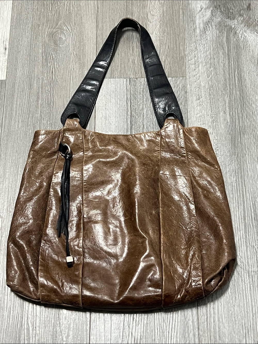Hobo leather slouchy shoulder bag